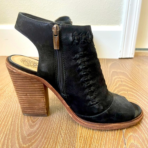Vince Camuto Black Open Toe Bootie - Picture 4 of 6